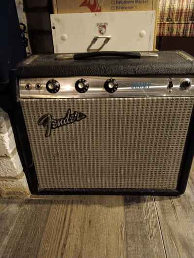 1979 Fender Champ Silverface Vintage Tube Amp Class A 1x8, Serviced