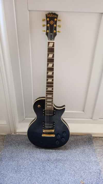 Shaftesbury Les Paul Electric Guitar (Black) in good condition