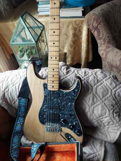 1974 fender stratocaster with Bartolini pickup set up. made in the USA.
