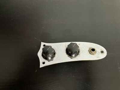 1966 Fender MusicMaster II Control Plate With Original Knobs.