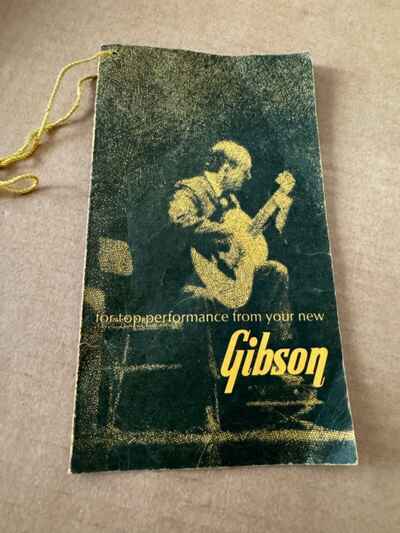 Gibson Vintage Barney Kessel Hang Tag Card 1961 1962 1963 1964 1965 1960