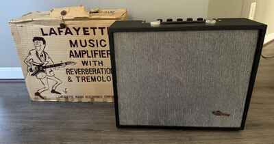 Vintage 50??s 60??s LAFAYETTE 99-9141-WX GUITAR AMPLIFIER NEW in BOX Mint Con. ?