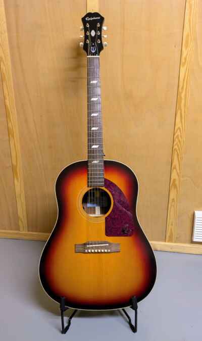 Epiphone Masterbilt Texan Faded Cherry With Full Professional Setup & Hard Case