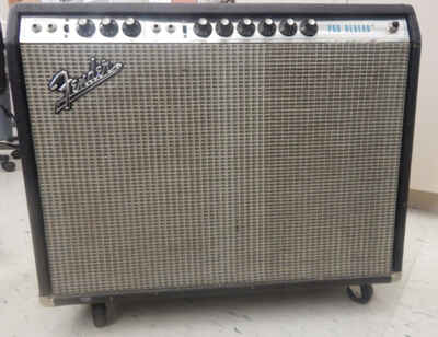 Vintage Fender Pro Reverb (Tube) Silver Face Amp Amplifier A18930  2-12 Speakers