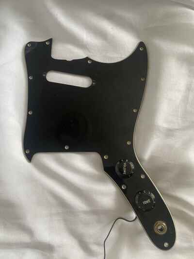 1978 Fender Musicmaster Pickguard With Original Pot And Capacitor