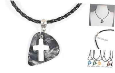 Singing for God, Guitar Pick Necklace with Mother of Gray: Onward to Glory