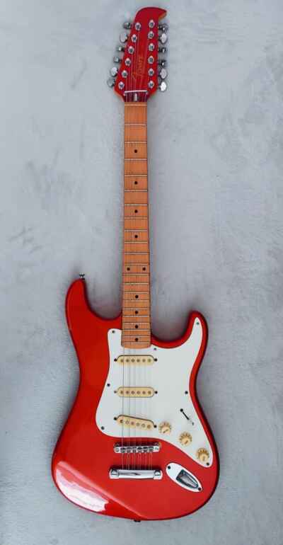 Hondo Fame 760 / 12 1982 - Metallic Red Stratocaster 12-String