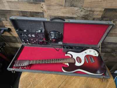 1960s Silvertone Model 1457 Amp-In-Case  Red Sparkle