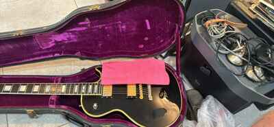 RARE ONE OWNER BEAUTIFUL 1972 Gibson Les Paul Custom Black Beauty-GORGEOUS!