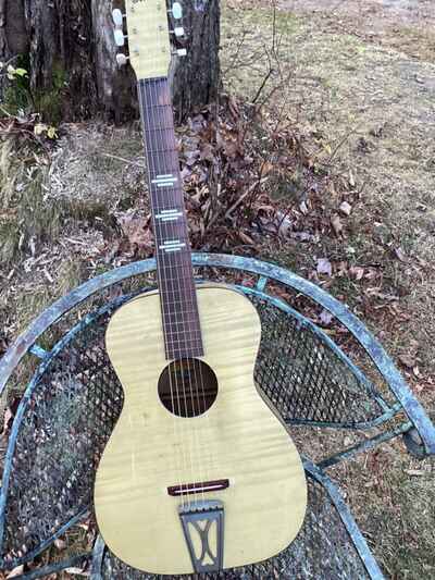 Vintage 1950s Stella Acoustic Parlor Guitar