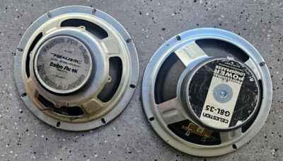 2 Fender Champ 8" Tube Amp Celestion Speakers Vintage Realistic 4Ohm Lot, Parts!