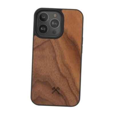 - Magnetic Bumper Case for iPhone 15 Pro Max Compatible with MagSafe, Walnut