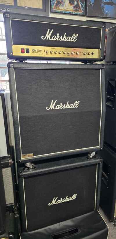 Marshall JCM 2000 DSL 50 watt  tube amp  Full Stack 1960s Lead Cabs