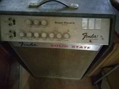 1966 SR4050 Fender musical instruments amplifier Super Reverb SOLID STATE TUBEs