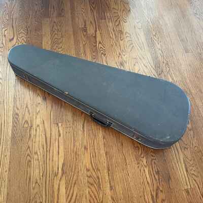 Vox Teardrop Guitar Case Vintage 1960s Hardshell Black Tolex Red Interior