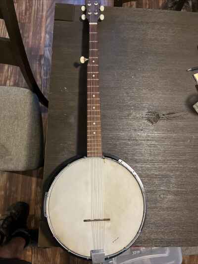 Vintage Kay 5 String Banjo Needs Work Missing 5th String Sturdy And Solid