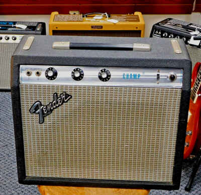 Vintage 1976 Fender Champ Silverface All Tube Combo Amp! Made in USA! VERY NICE!