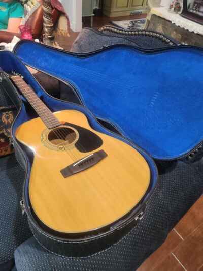 1960 Vintage Acoustic Guitar FG-110-1 Black Label Made in Taiwan