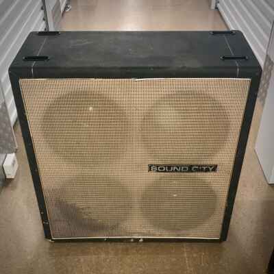 Vintage 1972 4x12 guitar cabinet - soundcity B60 2x12 Celestion speakers