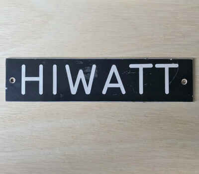 Hiwatt Guitar amp  /  cabinet  logo 4x12 2x12 2x15 1970