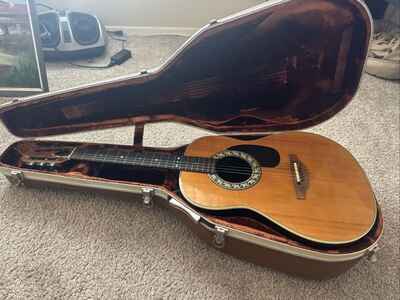 Ovation Folklore 1614 acoustic 12 fret guitar made in USA 1981 excellent w /  case