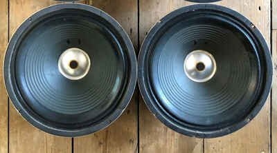 Pair of Matching Fane 1978 guitar speakers 2x12  Hiwatt  /  Orange  /  Carlsbro spec