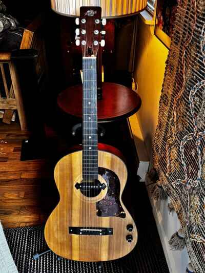 Vintage Teisco Acoustic Guitar Parlor