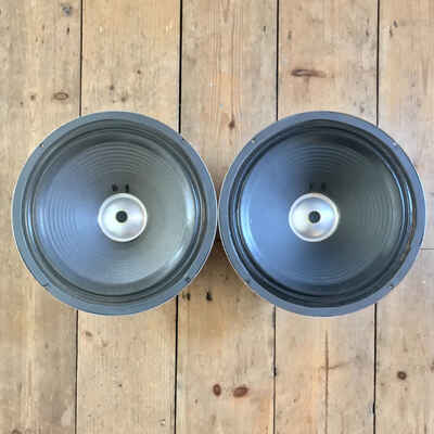 Pair of Matching Fane 1978 guitar speakers 2x12  Hiwatt  /  Orange  /  Carlsbro spec