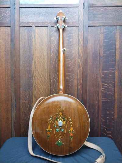 Slingerland Resonator Banjo 5 string May Bell Queen ? with extra parts etc .