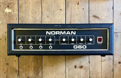 Vintage Norman G60 1972 Solidstate 4 channel   PA amp amplfier