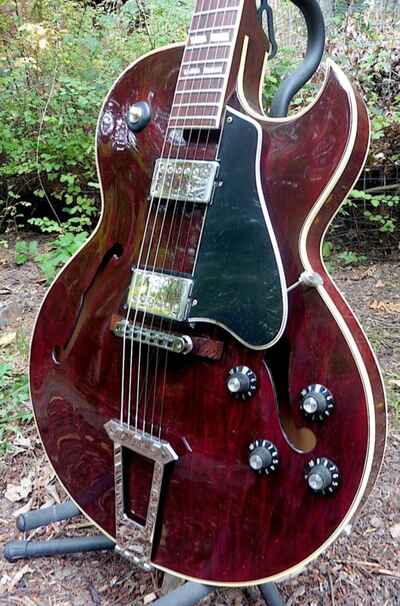 Beautiful & Rare 1976 Gibson ES-175 T (thinline)--all original w OHSC t-top pups