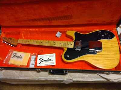 1977 / 1978 Fender Telecaster Custom W / OHSC Blond-Natural COLLECTOR GRADE 77-78