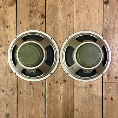 2x12 Vintage 1972 Celestion G12L greenback  Guitar Speakers  - Marshall vox spec