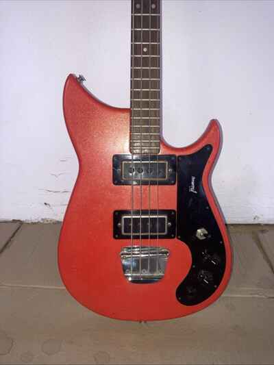 Vintage Electric  Framus Bass Bl-8?? in original red metallic. 1972