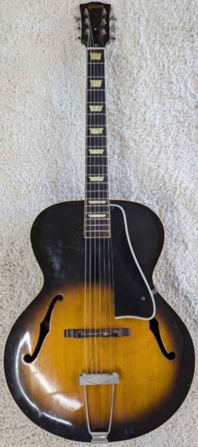 1950 Gibson L-50 Sunburst Jazz Archtop Acoustic Guitar with Hardshell Case