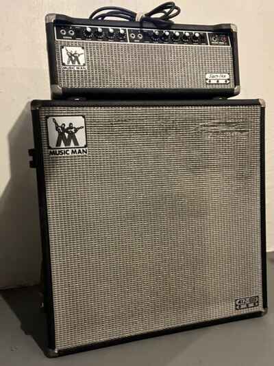 Music Man 65 Reverb Head / 412 GS Cab 1978 Black & Silver