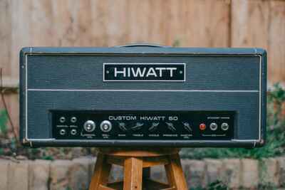 HIWATT CUSTOM 50 - 1974 - DR504 - BLACK - GOOD USED CONDITION