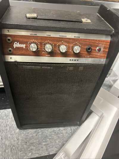 Vintage 1960s Gibson Hawk 15w guitar amp, works!