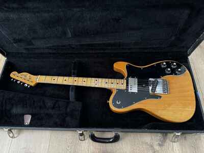 Vintage! 1976 Fender Telecaster Custom Natural Electric Guitar