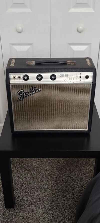 Fender 1968 Champ Guitar Amp VINTAGE Black Line Drip Edge! Rare Fender Amp