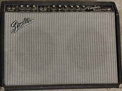 1965 Fender Vibrolux Reverb Amp Black Panel