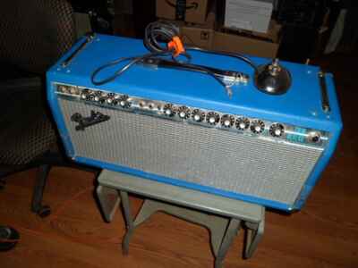 1972 Fender Twin Reverb Silverface Drip Edge Tube Amp Head Vintage Rare Works!