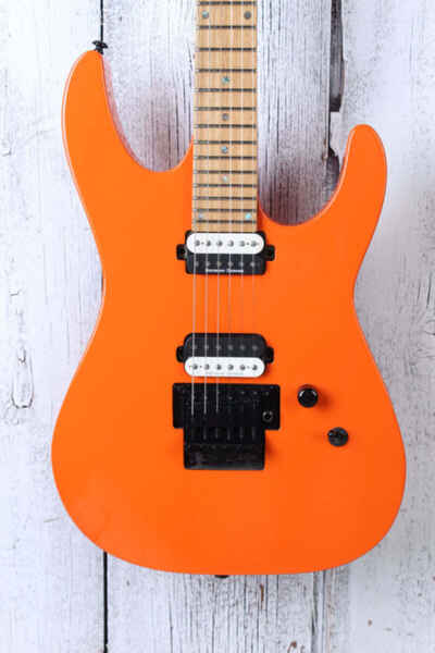 Dean MD24 Floyd Rose Roasted Maple Electric Guitar Vintage Orange with Case