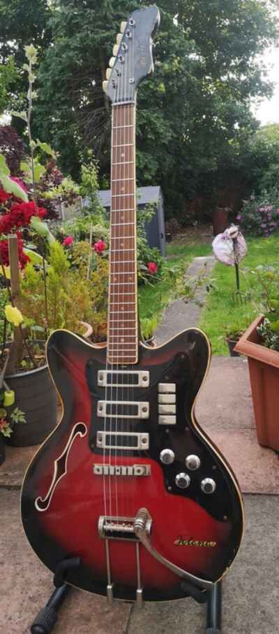 1960s Jolana Special Tornado Vintage 335  Electric Czechoslovakia  Guitar