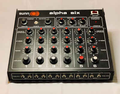 Vintage Sunn Alpha Six Mixer / Amp -- Sold As Is
