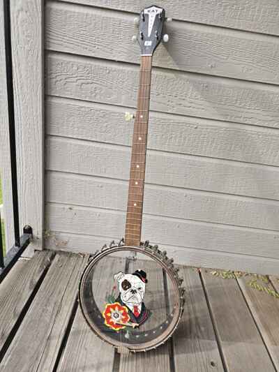 Vintage 1960s Kay 5 String Banjo Guitar