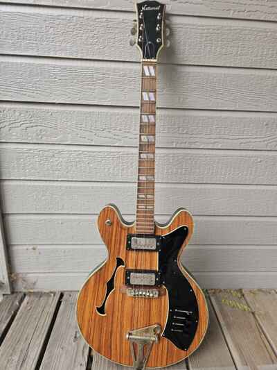 Vintage 1970??s MIJ National Semi-hollow Body Electric Guitar