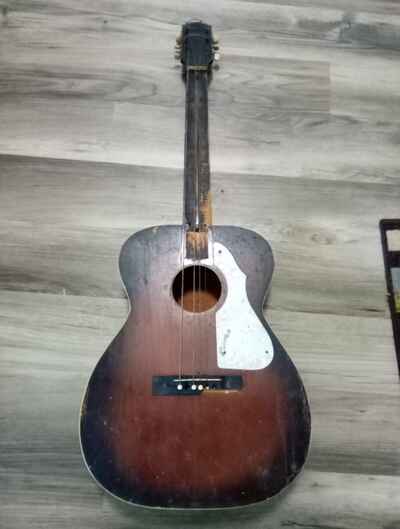 1960 Vintage Acoustic Silvertone Guitar