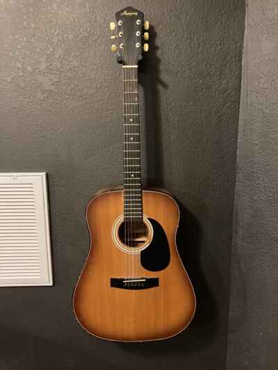 Vintage  Harmony Acoustic Guitar, Made in Korea