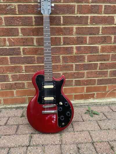 1982 Gibson Sonex 180 Deluxe, Red Vintage Guitar  / With Hard Case /  OPEN TO OFFERS